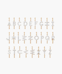 Diamond Letter Bracelet-14k Yellow Gold / Natural Diamond / U