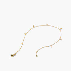 Dot Chain Anklet-14k Yellow Gold / 9.5 inches