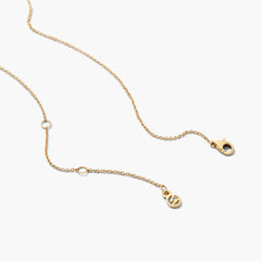 Pavé Diamond Linked Necklace-14k Yellow Gold / Natural Diamond / 16-18 inches