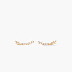 Pavé Diamond Climbers-14k Yellow Gold / Natural Diamond