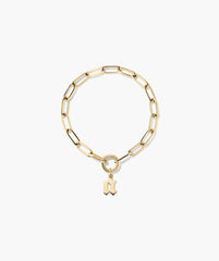 Gothic Letter Pendant-18k Gold Vermeil / I