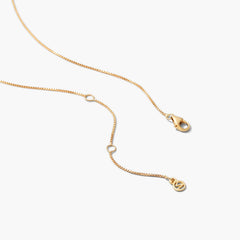 Baby Box Chain Necklace-14k Yellow Gold / 16-18 inches