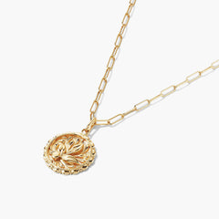 Balance: Terra Coin Charm Pendant-14k Yellow Gold