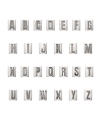 Cipher Letter Chain-Sterling Silver / S / 22 inches