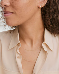 Baby Box Chain Necklace-14k Yellow Gold / 16-18 inches
