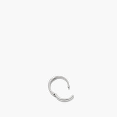 Single Mini Hoop-10k White Gold