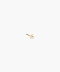 Letter Stud-10k Yellow Gold / O
