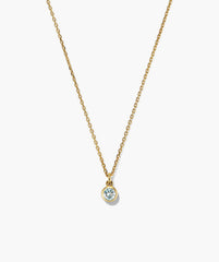 Sia Birthstone Pendant Necklace-18k Gold Vermeil / Pearl / 16-18 inches