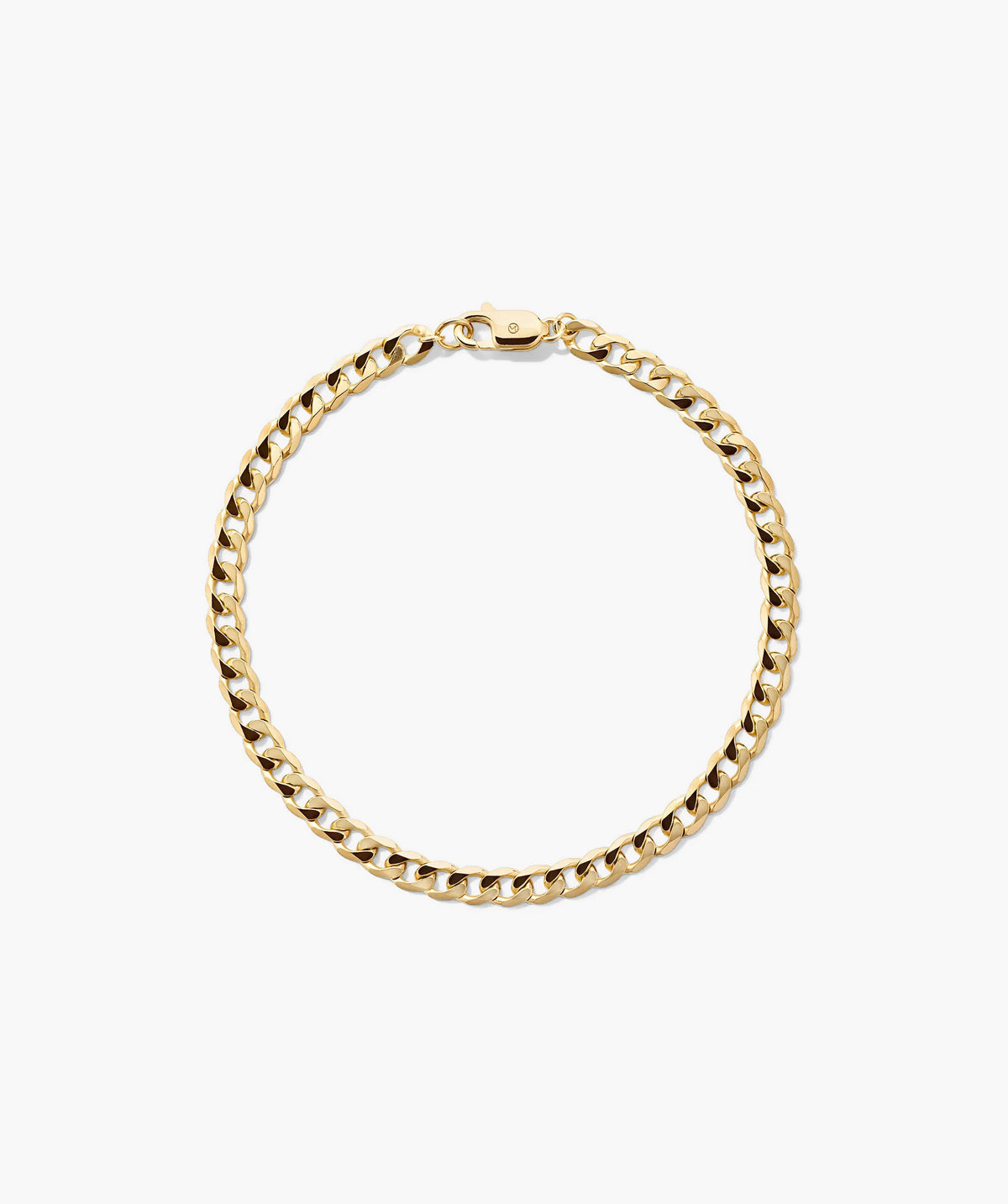 Flat Curb Chain Bracelet-18k Gold Vermeil / 6.5 inches