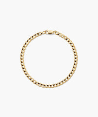 Flat Curb Chain Bracelet-18k Gold Vermeil / 6.5 inches