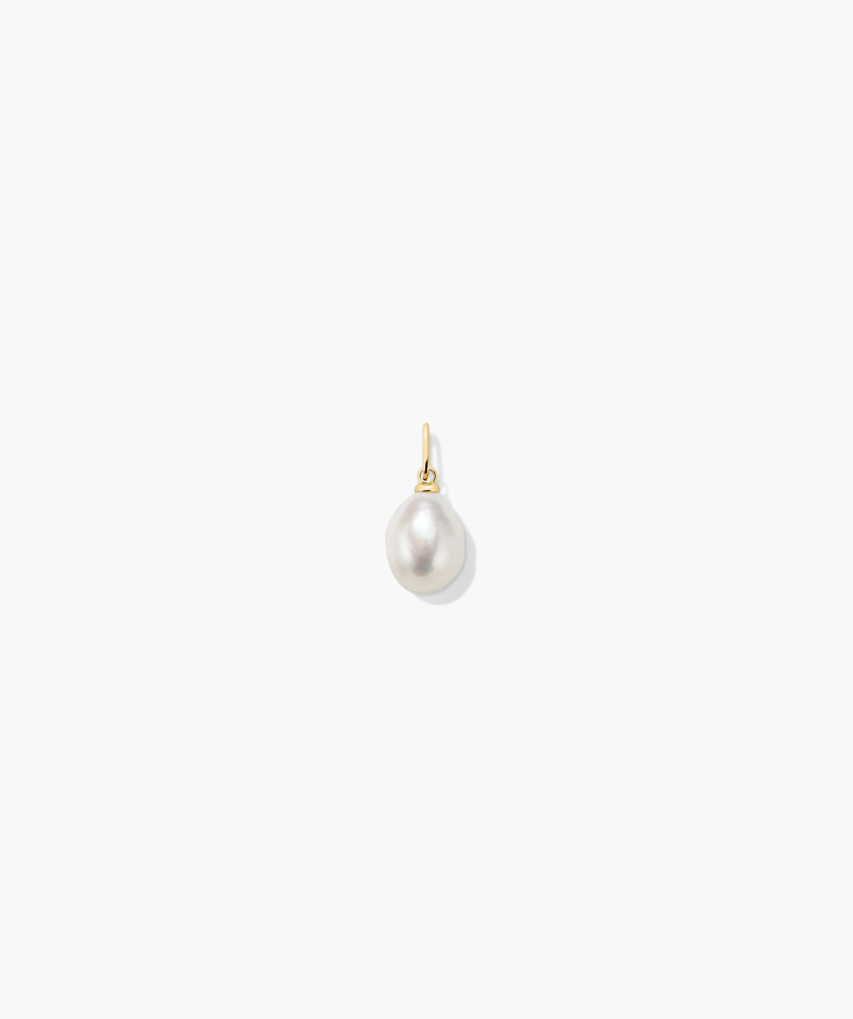 Organic Pearl Charm-14k Yellow Gold / Pearl