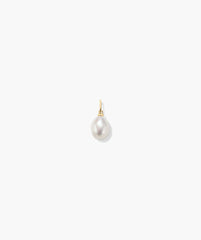 Organic Pearl Charm-14k Yellow Gold / Pearl