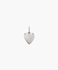 Puffy Heart Charm-18k Gold Vermeil