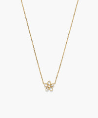 Fleurette Necklace-14k Yellow Gold / Lab Grown Diamond / 16-18 inches