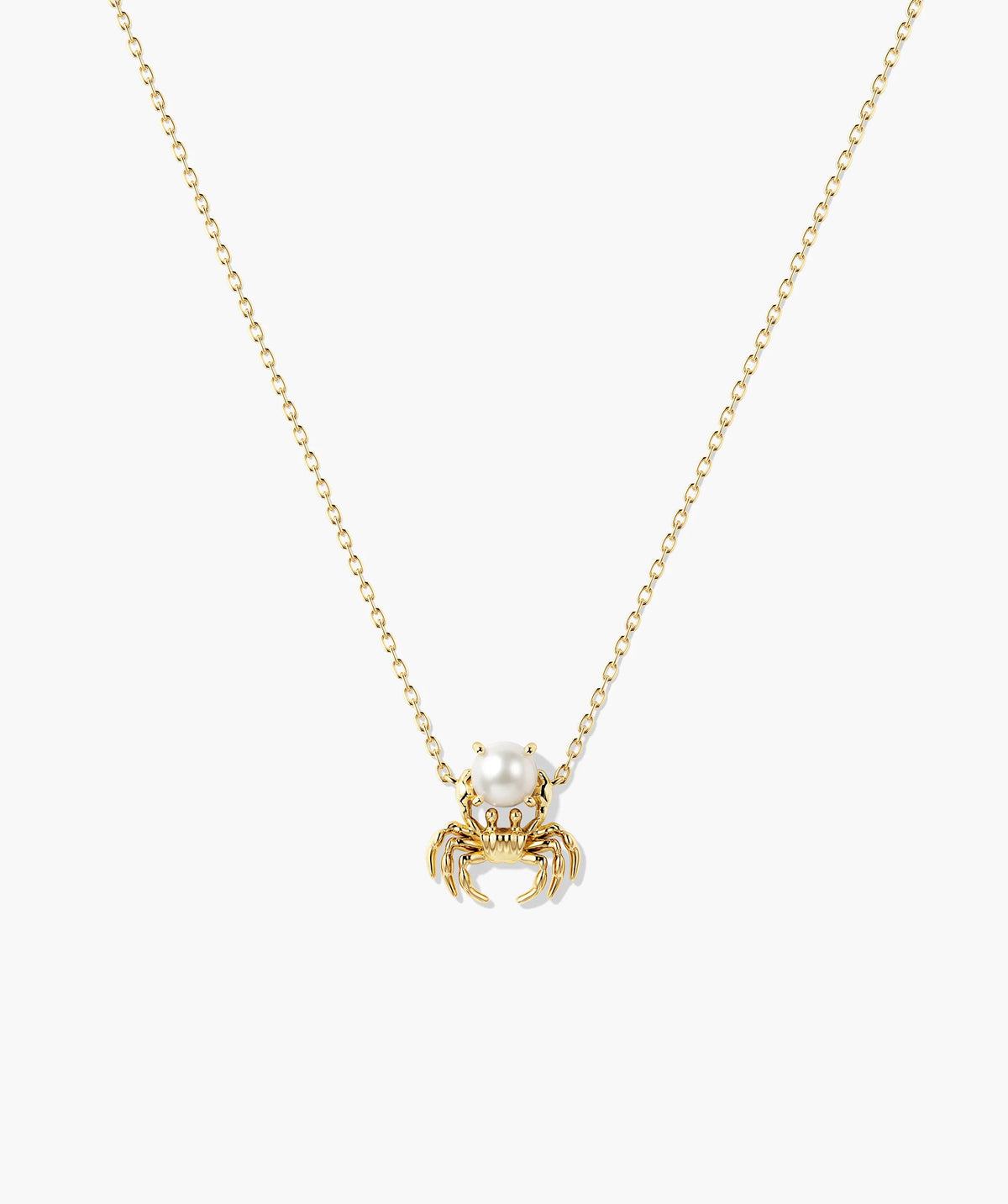 In a Pinch Pearl Necklace-18k Gold Vermeil / Pearl / 16-18"