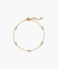 Lab Grown Sapphire Orbit Bracelet-18k Gold Vermeil / Lab Grown Sapphire / 7-8 inches