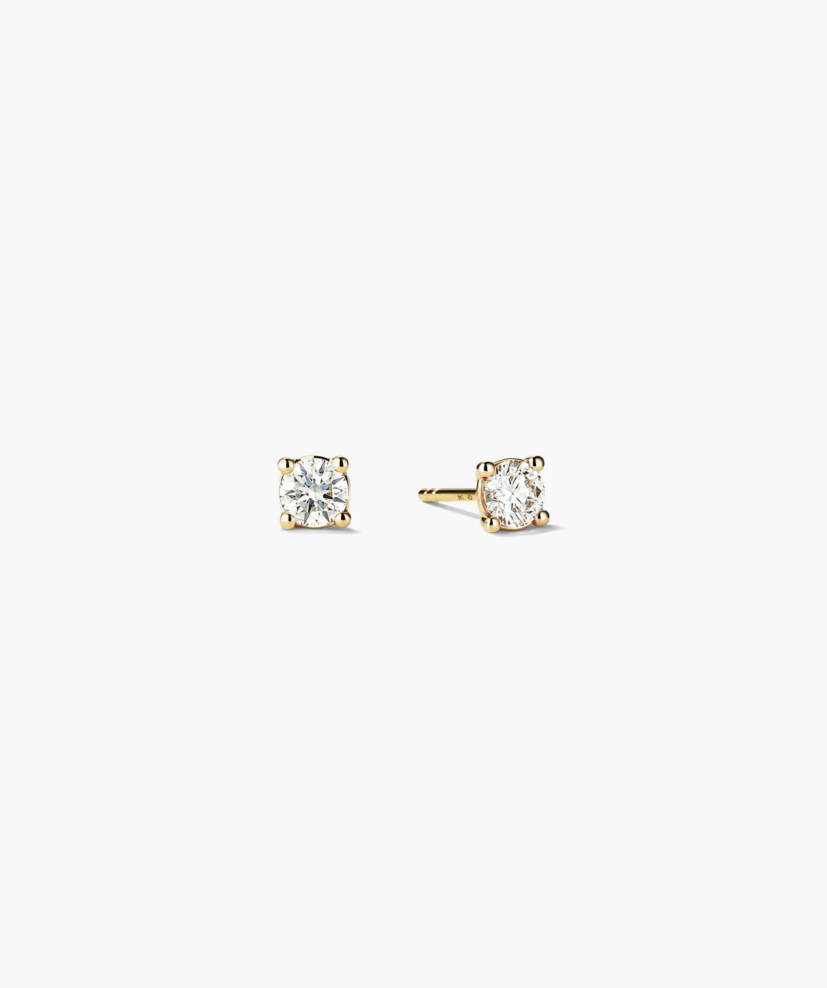 Lab Grown Diamond Round Studs 0.5 TCW-14k Yellow Gold / Lab Grown Diamond