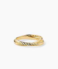 Duo Ring-14k Yellow Gold / 7