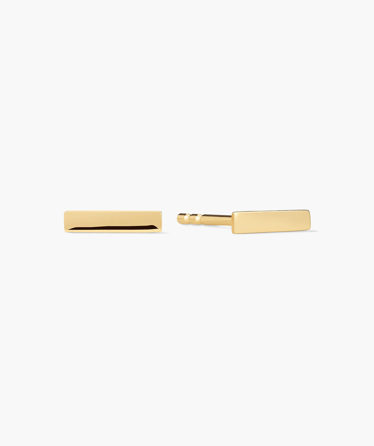 Bar Studs-10k Yellow Gold