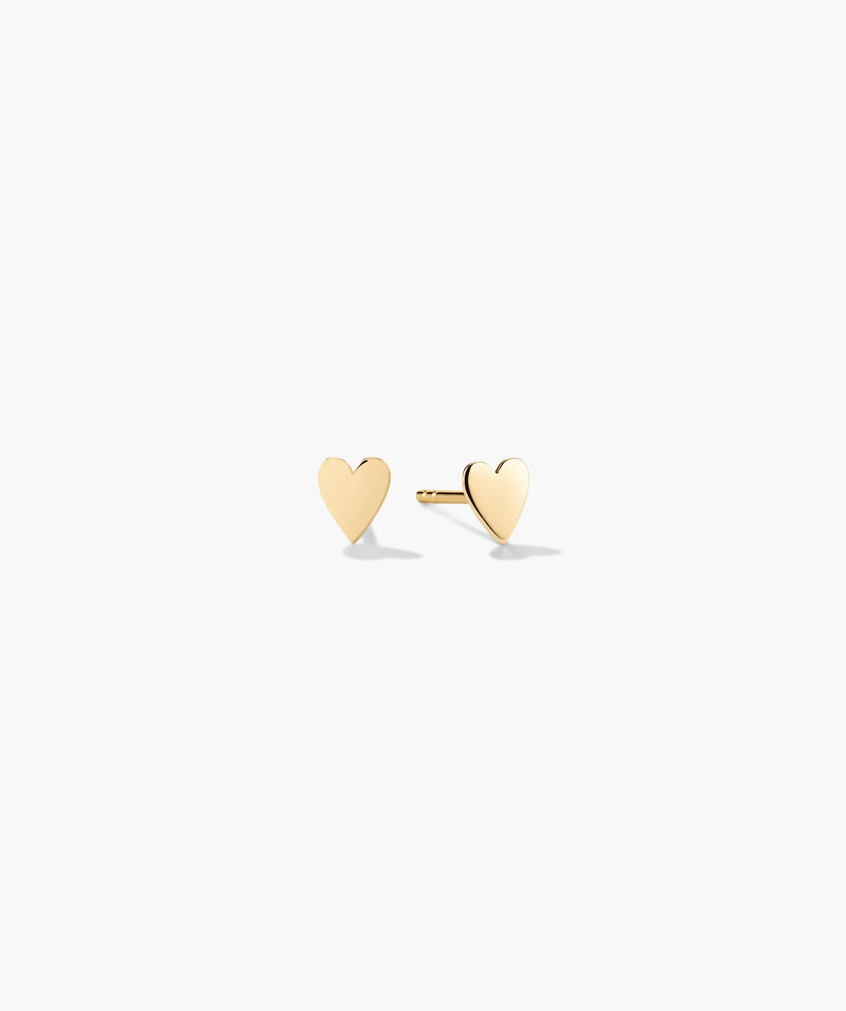 Mini Heart Studs-10k Yellow Gold