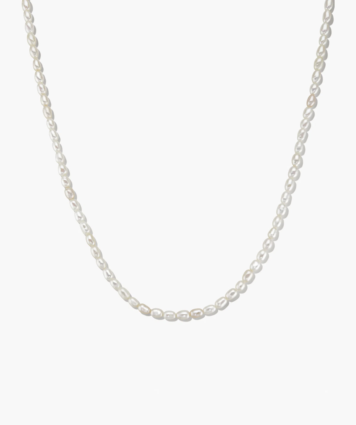Tiny Pearl Necklace-18k Gold Vermeil / Pearl / 14-16 inches