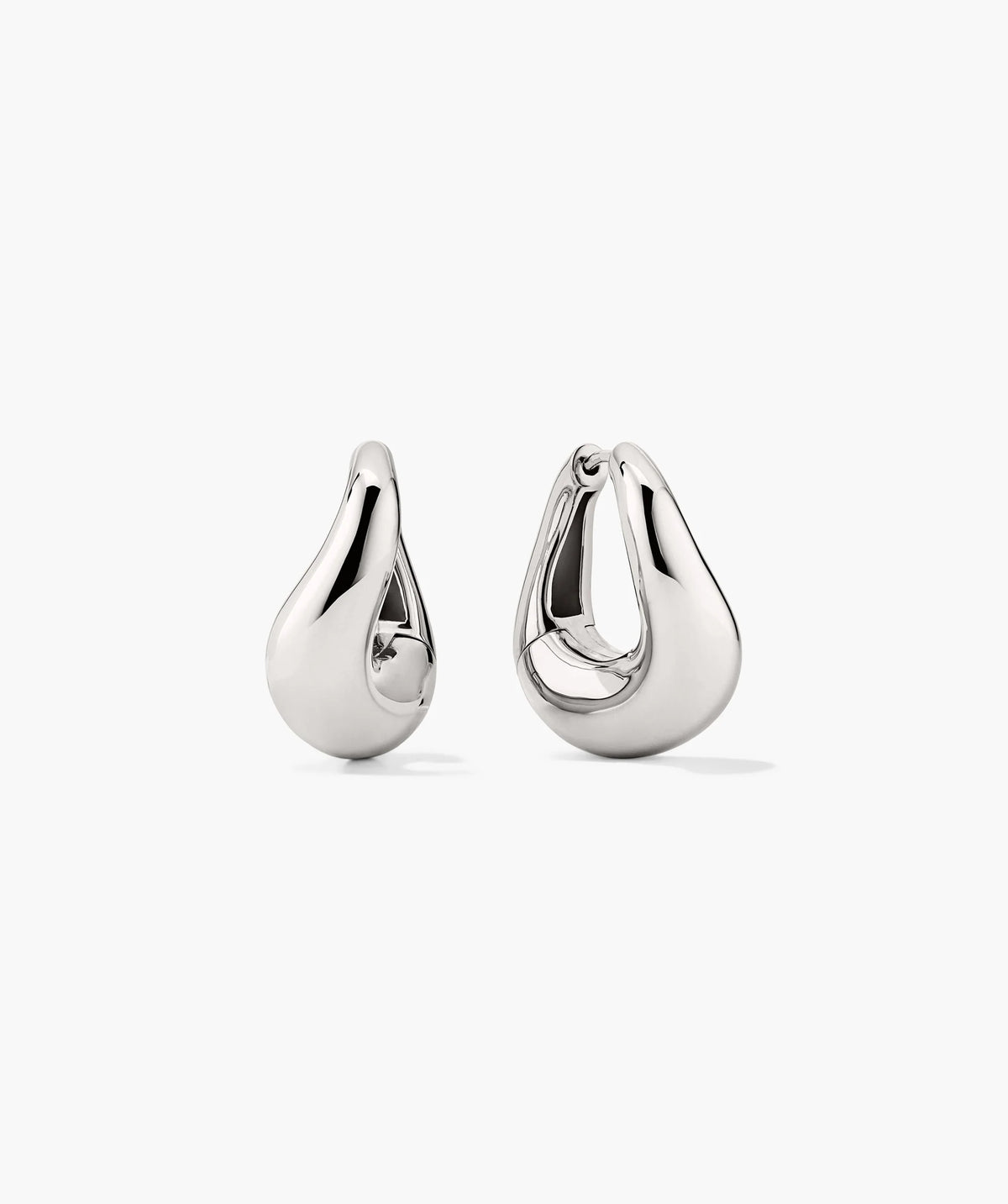 DÃ´me Figure Hoops-Sterling Silver