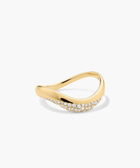DÃ´me Figure Diamond Dipped Ring-14k Yellow Gold / Natural Diamond / 4