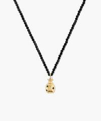 Lady Luck Charm Necklace-Black Spinel