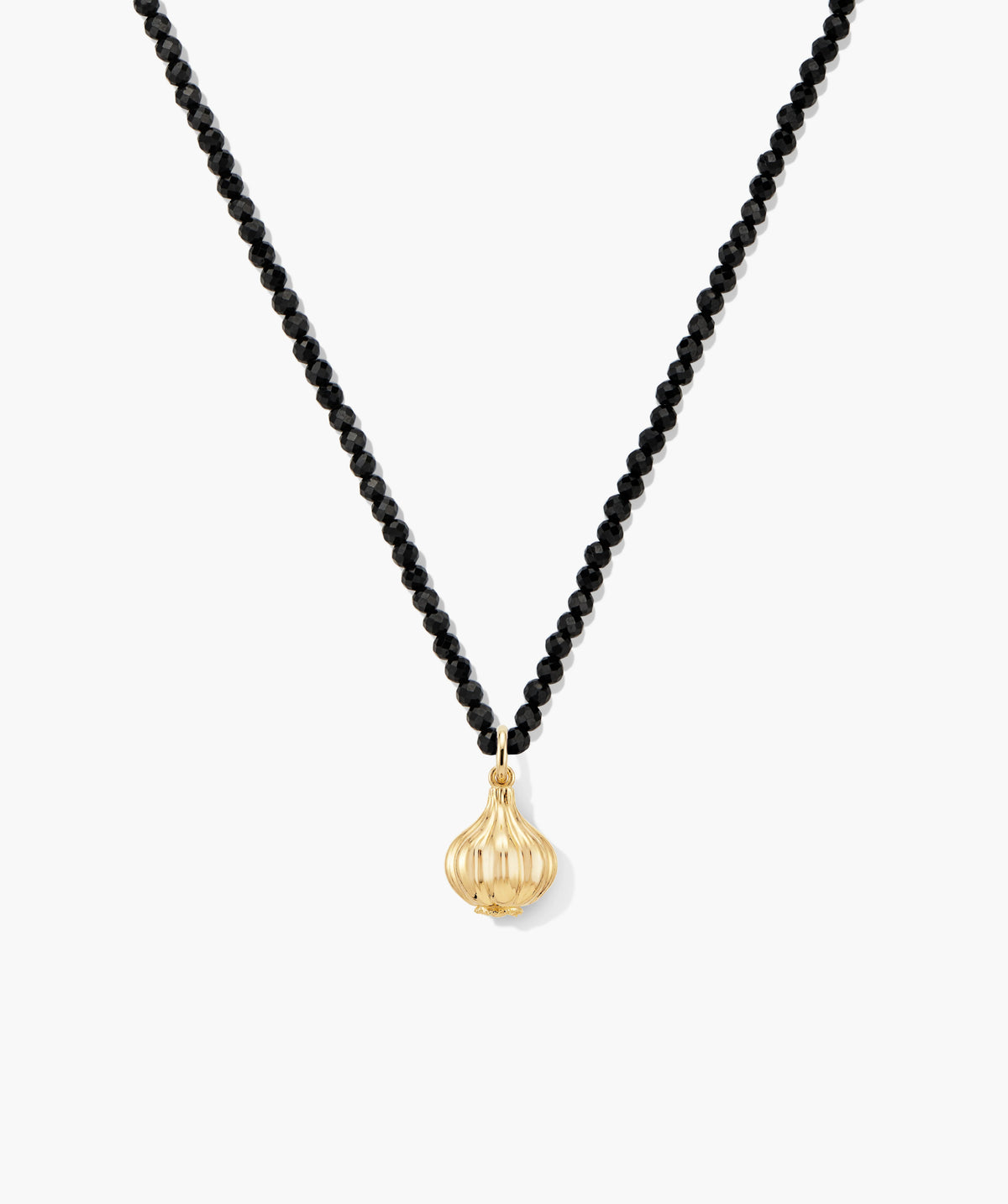 Safekeeping Charm Necklace-Black Spinel