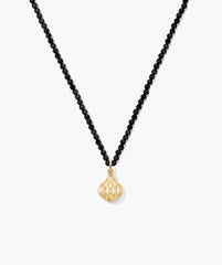 Safekeeping Charm Necklace-Black Spinel