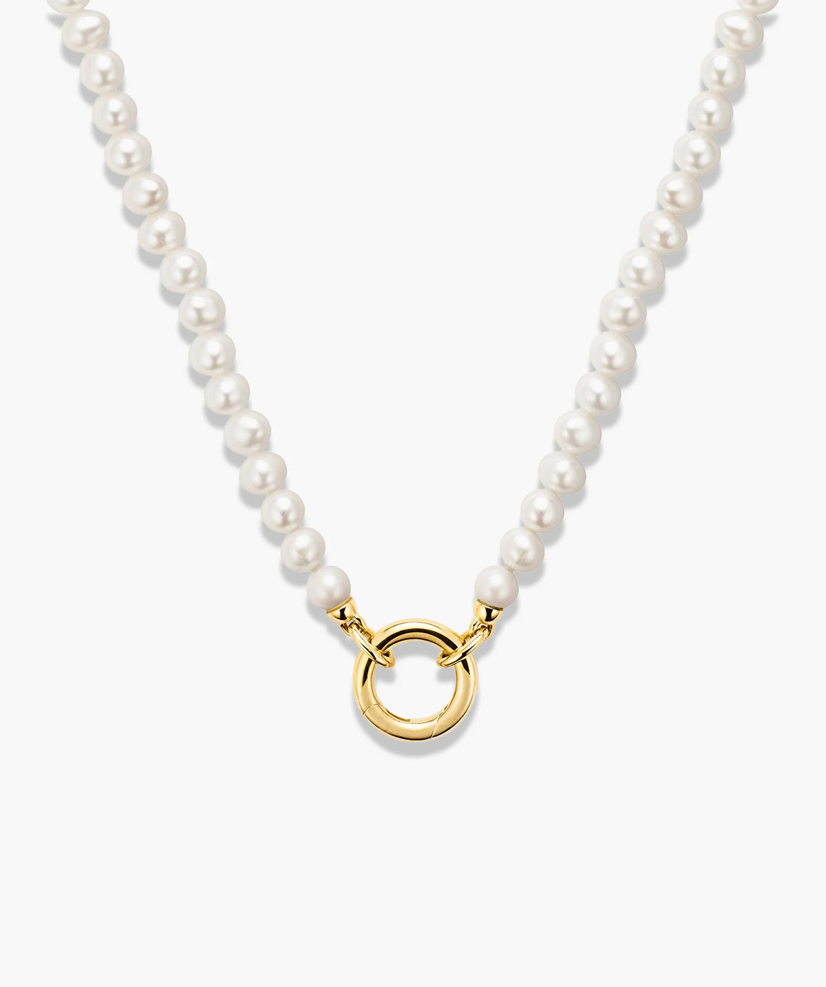 Pearl Charm Necklace-18k Gold Vermeil / Pearl / 18 inches