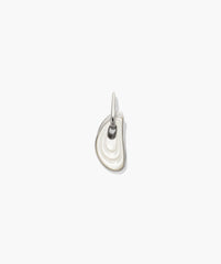 Marina Carved Stone Charm-Sterling Silver / Mother of Pearl