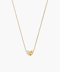 Better Half Heart Necklace-14k Yellow Gold / Lab Grown Diamond