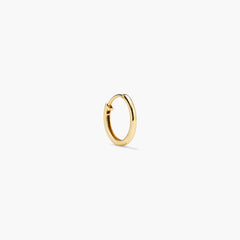 Single Easy Huggie Hoop-10k Yellow Gold