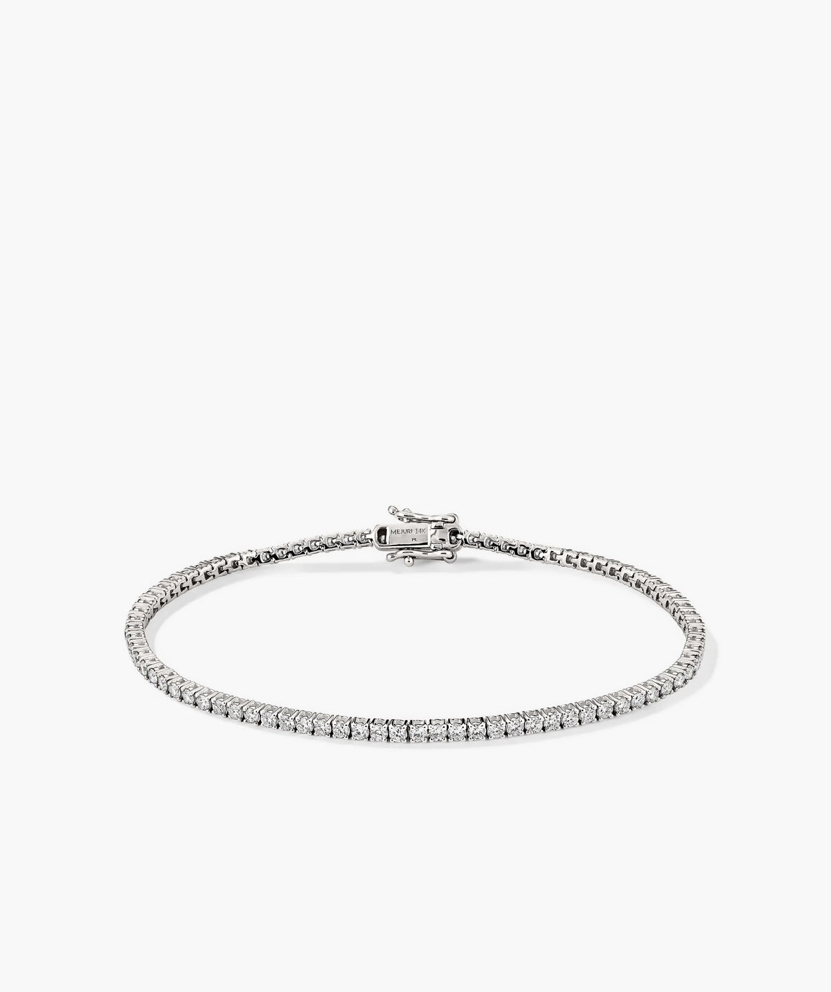 Lab Grown Diamond Tennis Bracelet 1.8mm-14k White Gold / Lab Grown Diamond / 7.5 inches