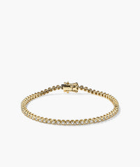 Bezel Lab Grown Diamond Tennis Bracelet-14k Yellow Gold / Lab Grown Diamond / 6.5 inches