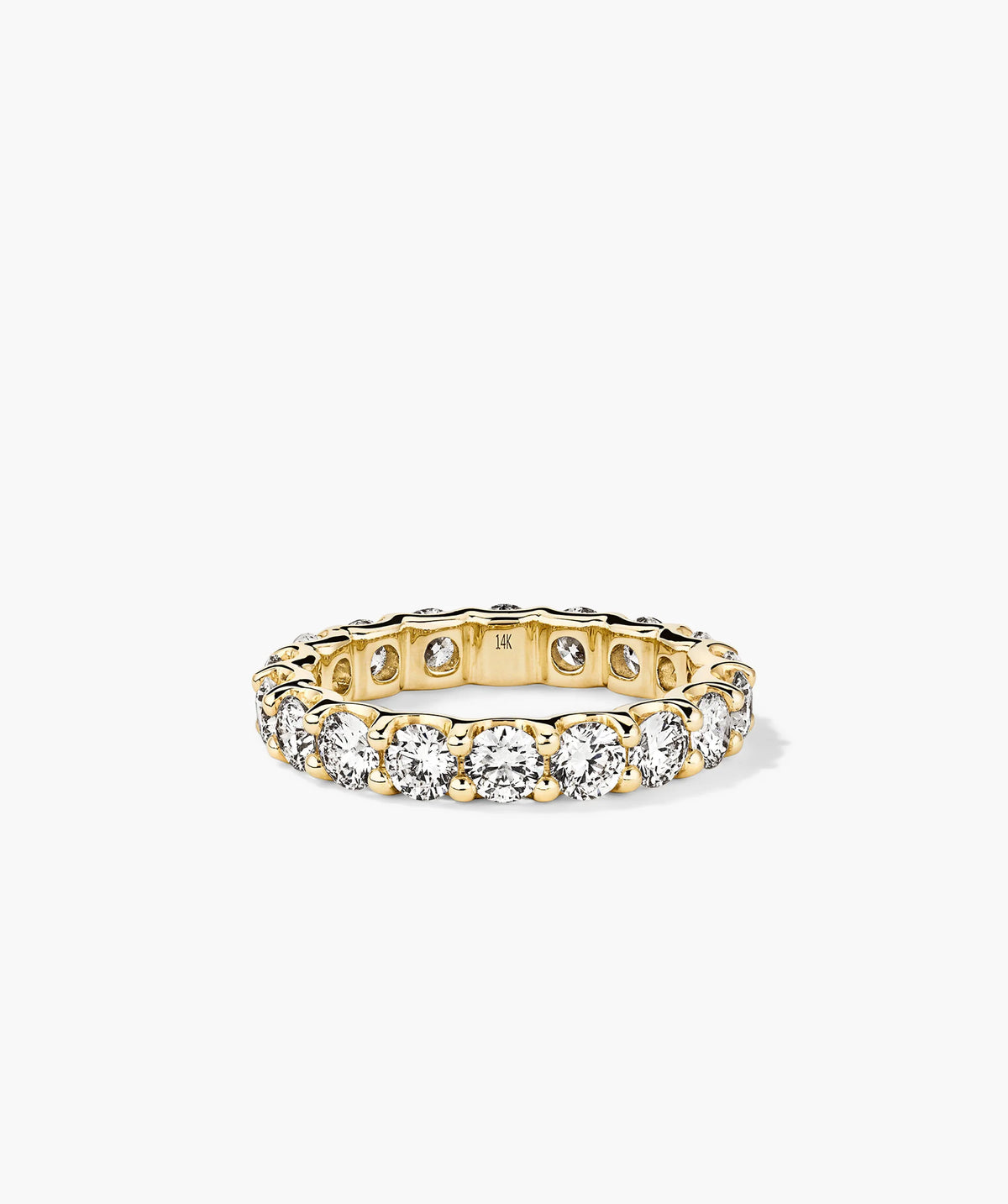 3.5mm Lab Grown Diamond Eternity Band-14k Yellow Gold / Lab Grown Diamond / 9.5