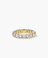 3.5mm Lab Grown Diamond Eternity Band-14k Yellow Gold / Lab Grown Diamond / 9.5