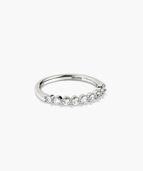 Lacey Lab Grown Sapphire Ring-Sterling Silver / Lab Grown Sapphire / 6