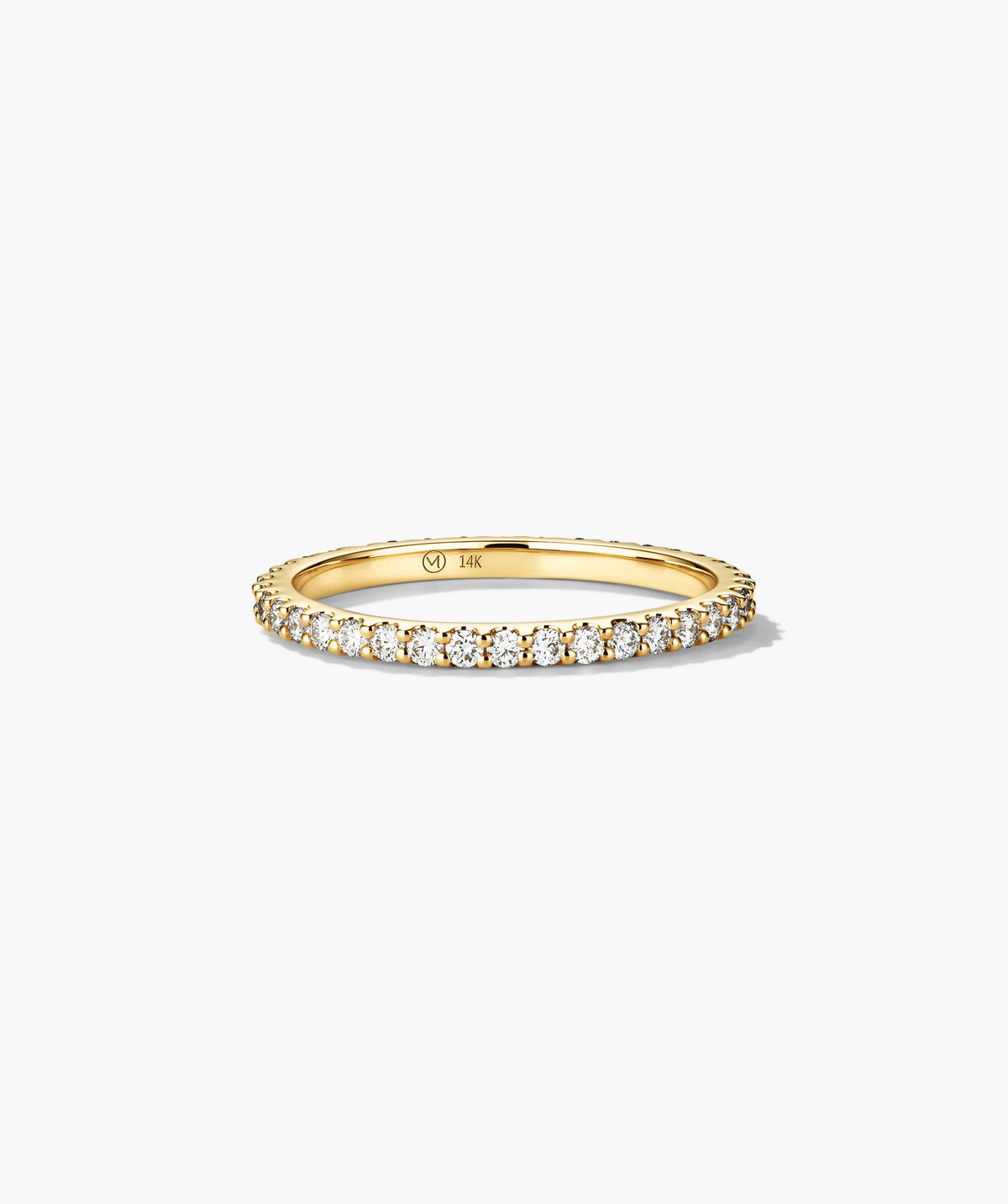 Lab Grown Diamond Eternity Band-14k Yellow Gold / Lab Grown Diamond / 4
