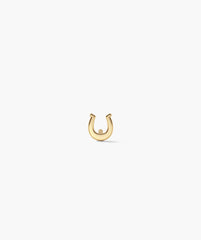Single Horseshoe Stud-14k Yellow Gold
