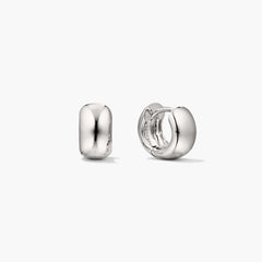 Chunky Huggie Hoops-Sterling Silver