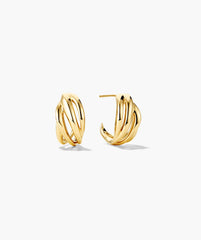 Open DÃ´me Hoops-Sterling Silver
