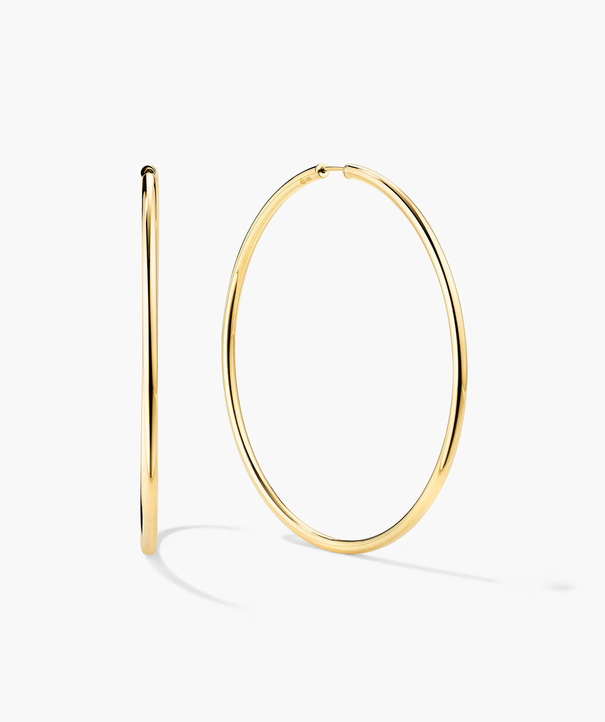 Oversized Thin Hoops-14k Yellow Gold