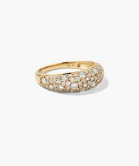 DÃ´me PavÃ© Lab Grown Diamond Ring-14k Yellow Gold / 5 / Lab Grown Diamond