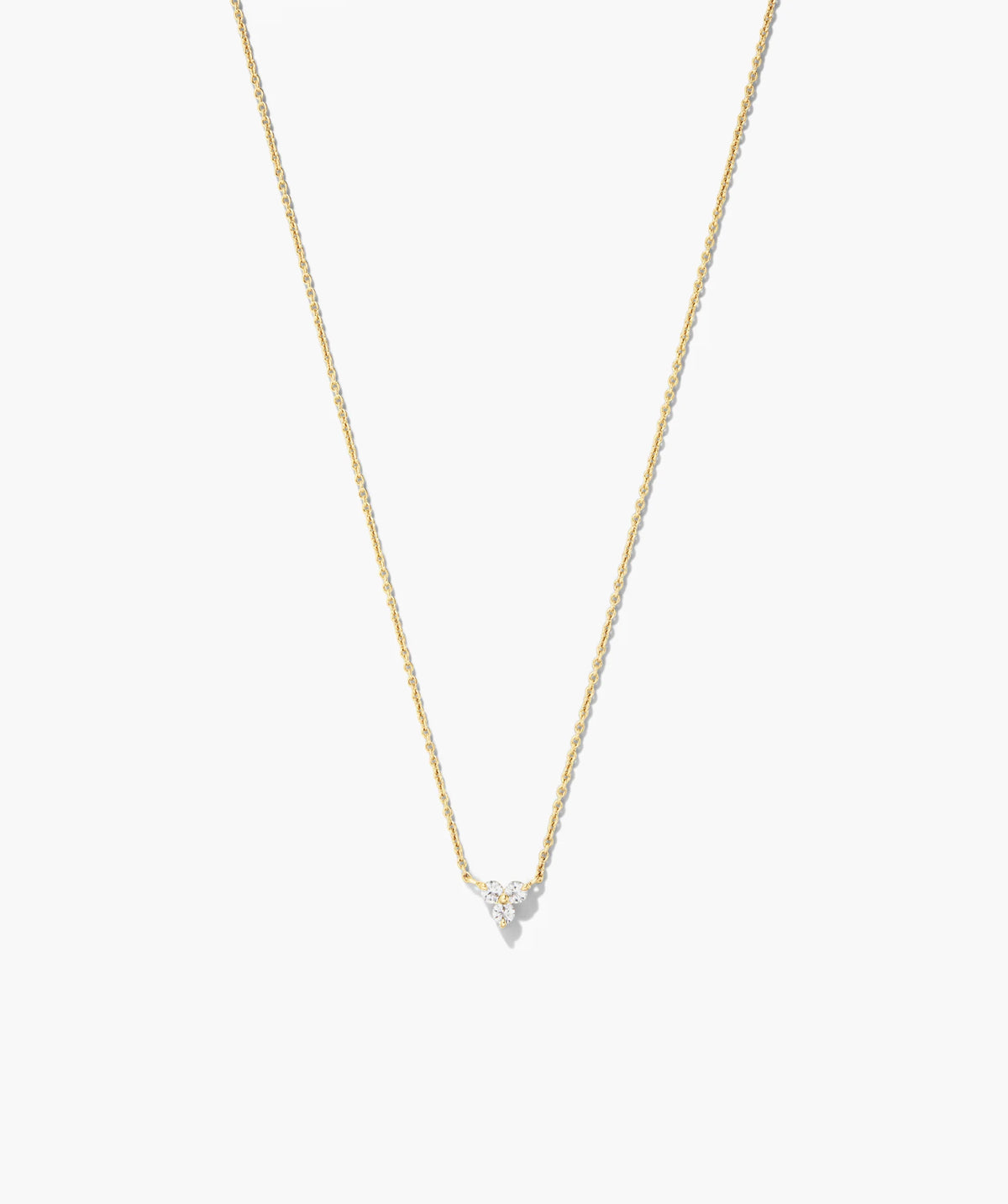 Lotus Necklace-18k Gold Vermeil / Lab Grown Sapphire / 16-18"