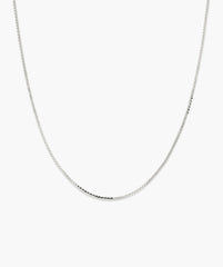 Serpentine Chain Necklace-Sterling Silver / 16 inches