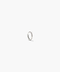 Single Mini Hoop-10k White Gold