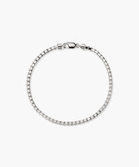 Square Box Chain Bracelet-Sterling Silver / 7.5 inches