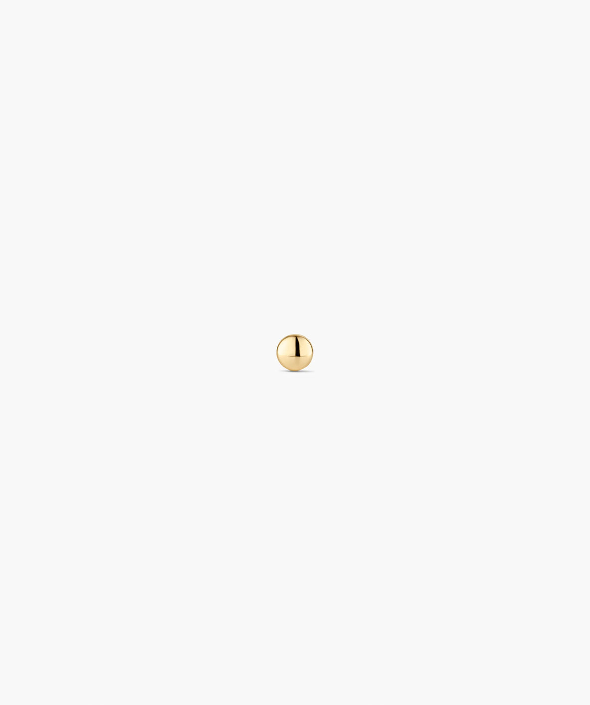 Single Mini Thumbtack Stud-14k Yellow Gold / Flat Back